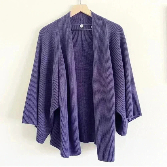 Margaret O’ Leary Cotton Knit Wide Sleeve Cardigan XS/S - Picture 1 of 5